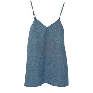 Zara Trafaluc Womens Going Out Party Metallic Glittery Cami Mini‎ Dress Size M